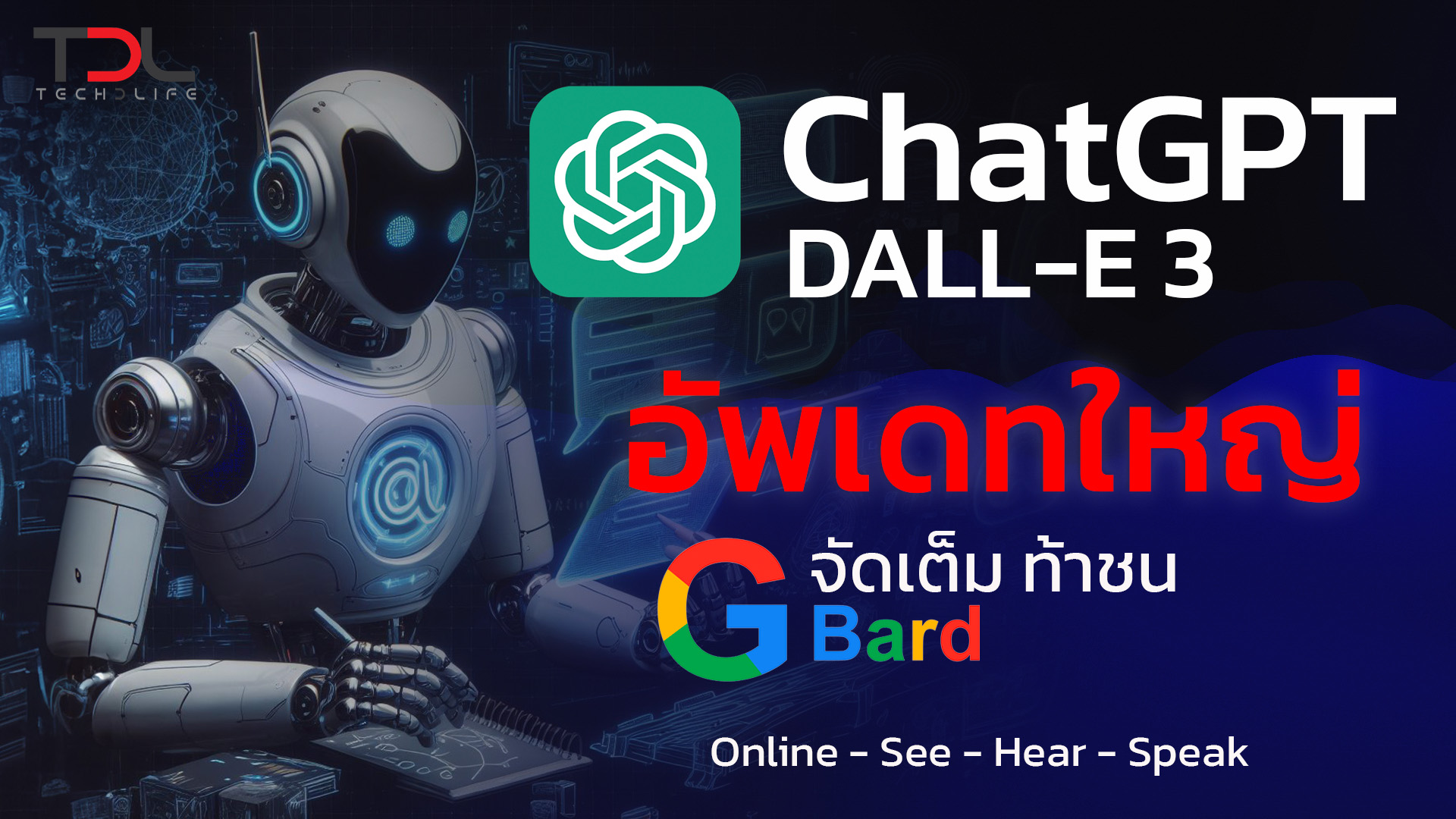 AI ระดับโลก: ChatGPT และ DALL-E 3 อัพเดทใหญ่ มาทั้งภาพและเสียง